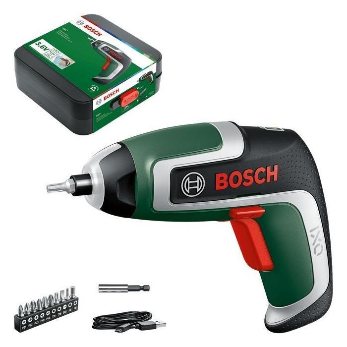 Отвертка аккумуляторная Bosch IXO 7 3.6В 3-5.5Нм, 215об/мин, 0.32кг (0.603.9E0.020) изображение 3