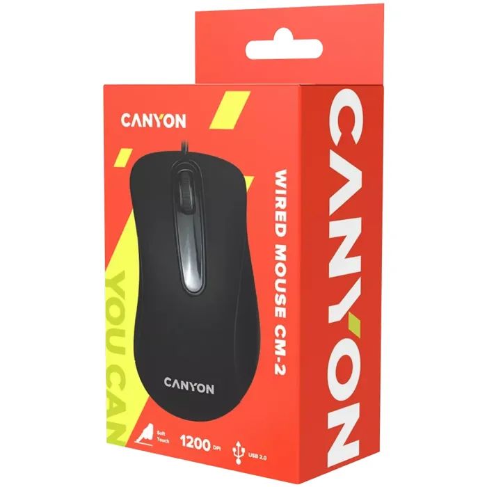 Мышка Canyon CNE-CMS USB Black (CNE-CMS2) изображение 3