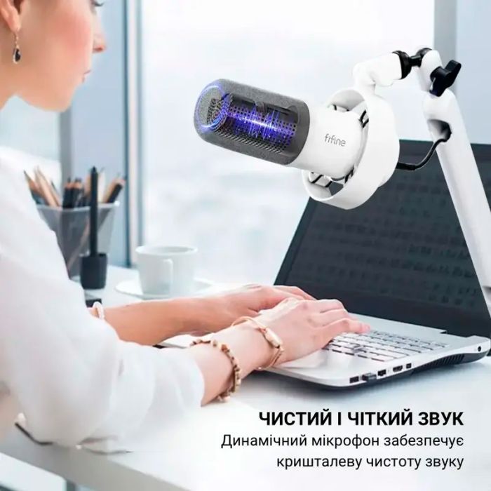 Мікрофон Fifine T688P USB/XLR Pink (T688P) зображення 11
