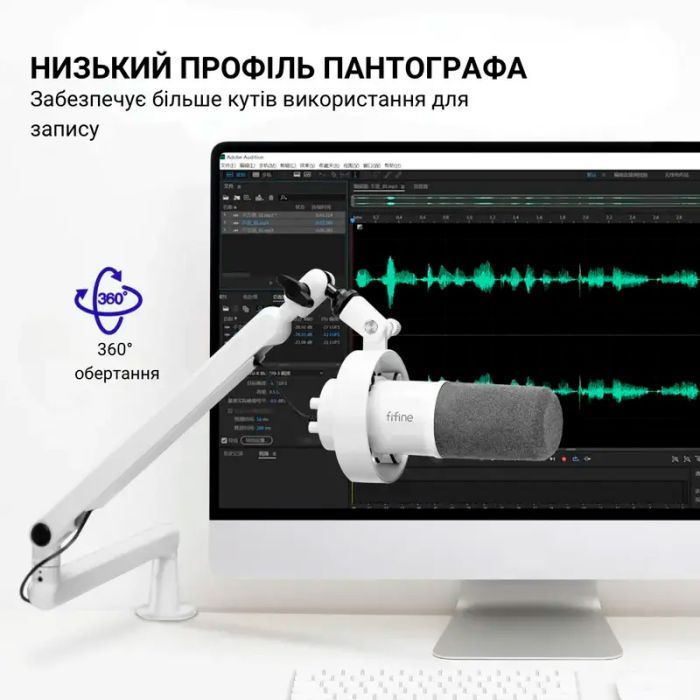 Мікрофон Fifine T688P USB/XLR Pink (T688P) зображення 9