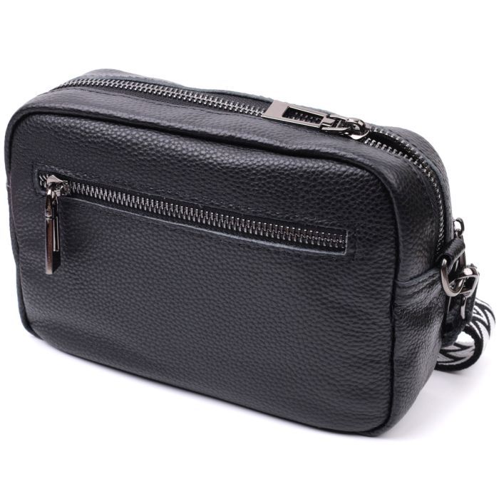 Сумка Vintage Из натуральной кожи Черная (22640) изображение 2