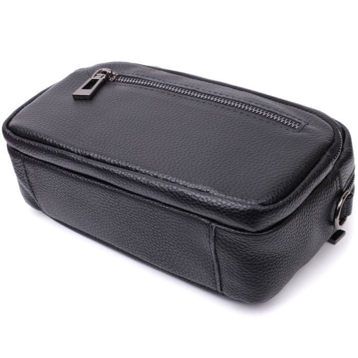 Сумка Vintage Из натуральной кожи Черная (22640) изображение 5