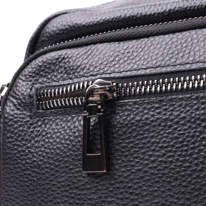 Сумка Vintage Из натуральной кожи Черная (22640) изображение 8