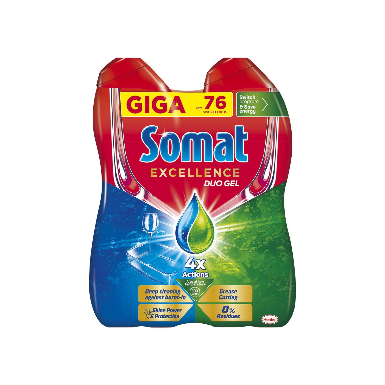 ᐈ Купити гель для миття посуду в посудомийці Somat Exellence Duo Gel ...