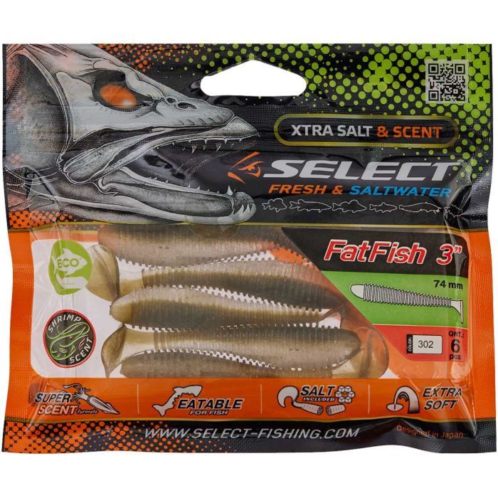 Силикон рыболовный Select FatFish 3" 128 (6 шт/уп) (1870.37.05) изображение 2