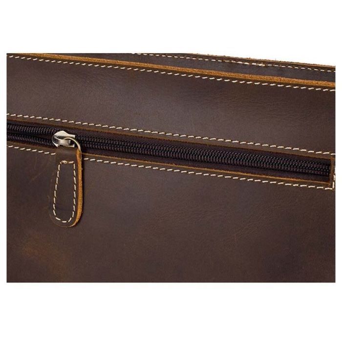 Сумка Vintage Коричнева (14675) зображення 10