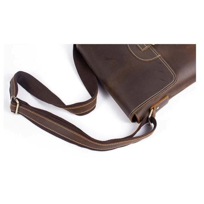 Сумка Vintage Коричнева (14675) зображення 11