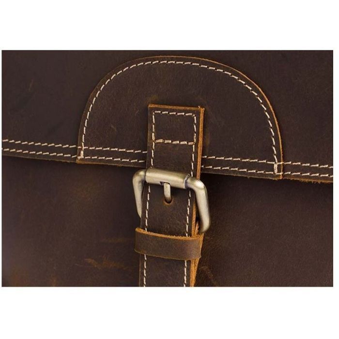 Сумка Vintage Коричнева (14675) зображення 12