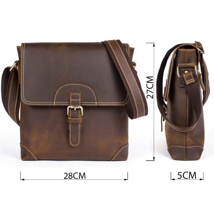 Сумка Vintage Коричнева (14675) зображення 4