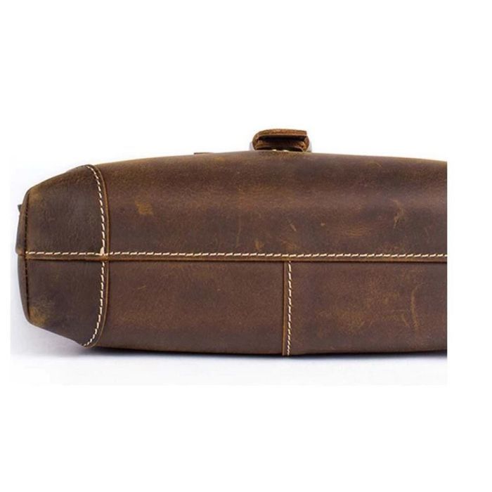 Сумка Vintage Коричнева (14675) зображення 6