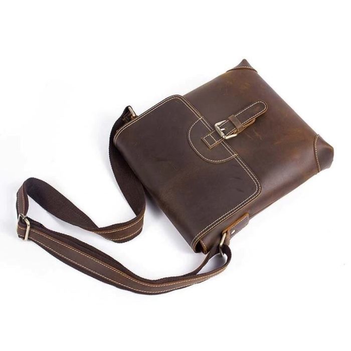 Сумка Vintage Коричнева (14675) зображення 7