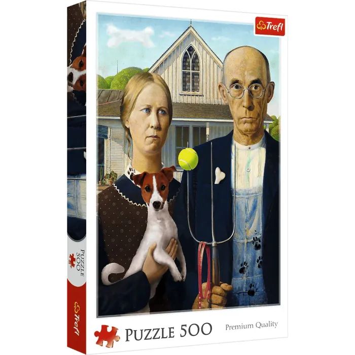 Пазл Trefl American Gothic:Собачье издание 500 элементов (5900511375268)