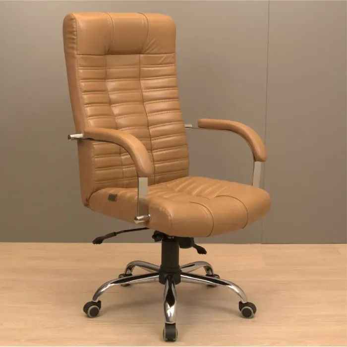 Офисное кресло Richman Хром П1 M-2 (Anyfix) Кожа Люкс комбо Какао (R00000049263)