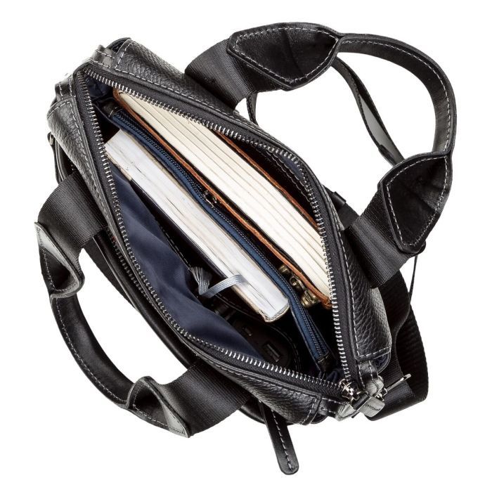 Сумка Shvigel Кожаная Черная (11121) изображение 6