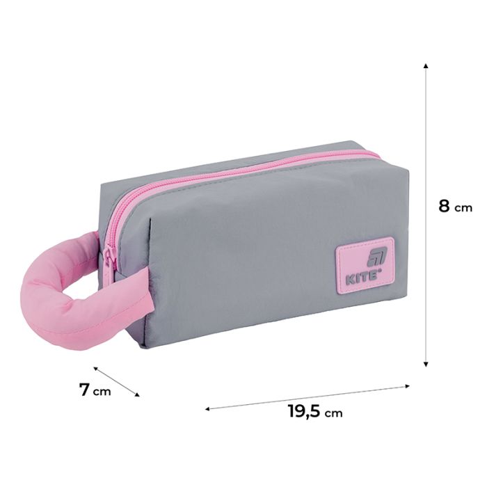 Пенал Kite 2703-2 сіро-рожевий (K25-2703-2) изображение 2