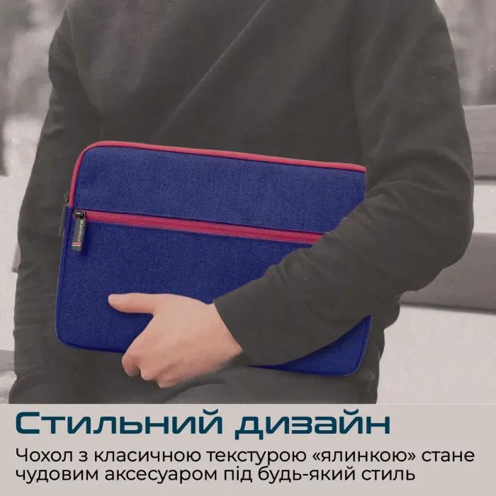 Чохол до ноутбука Promate 11" Portfolio-S Blue (portfolio-s.blue) зображення 4