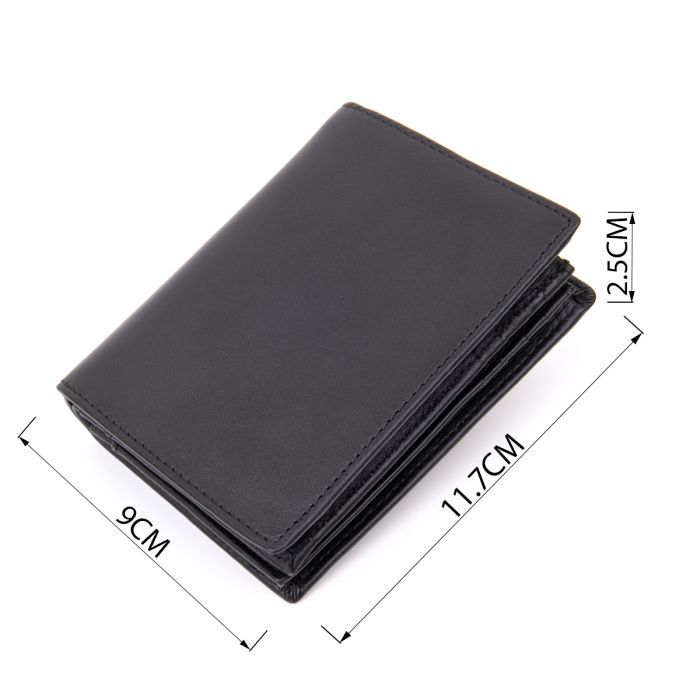 Портмоне Vintage Чорне (20433) зображення 3