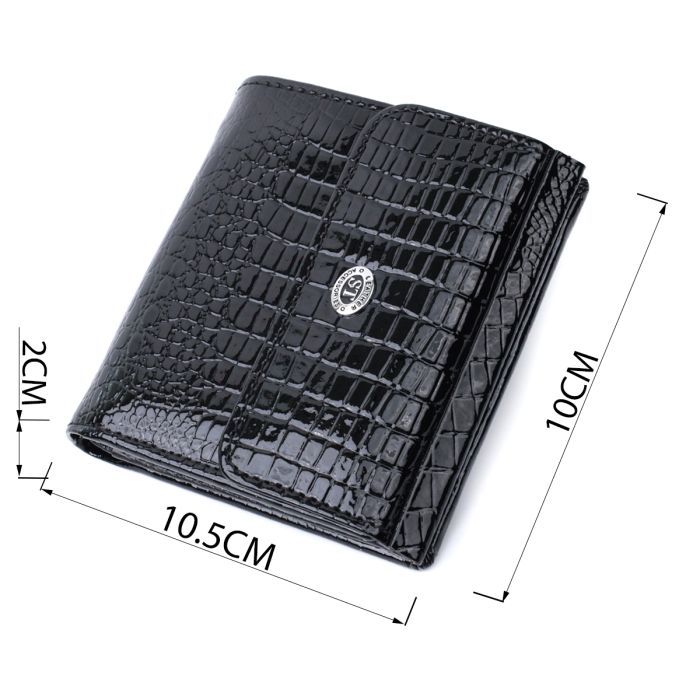 Кошелек ST Leather Из натуральной кожи Черный (22706) изображение 3