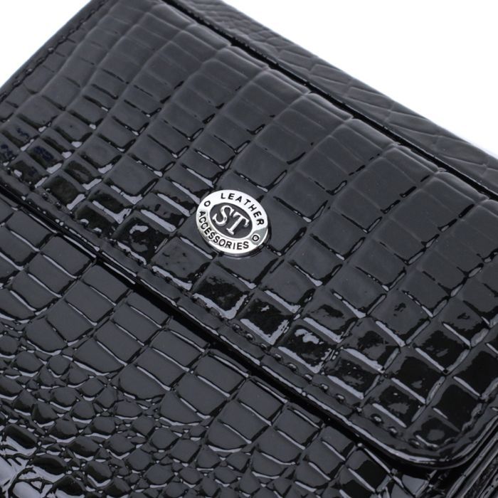 Кошелек ST Leather Из натуральной кожи Черный (22706) изображение 5