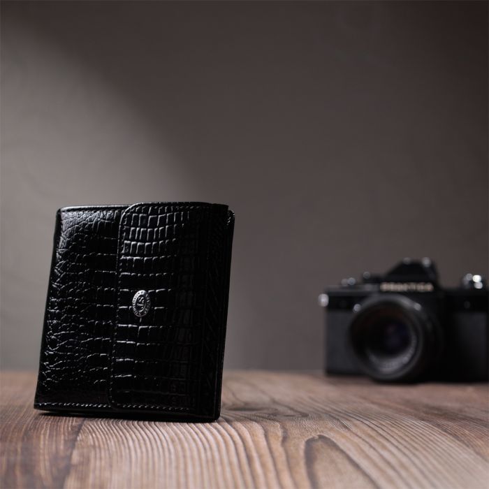 Кошелек ST Leather Из натуральной кожи Черный (22706) изображение 9