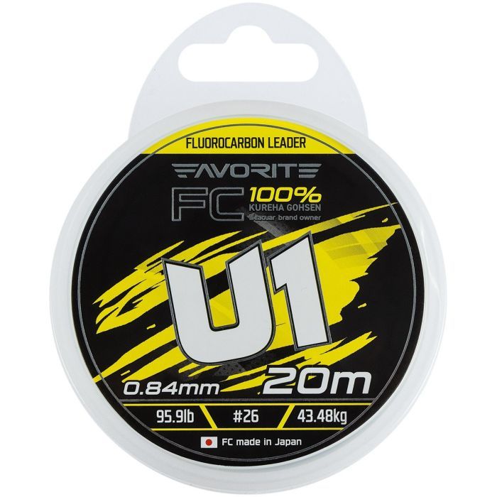 Флюорокарбон Favorite U1 FC 20m 22/0.78mm 81.6lb/37.0kg (1693.12.01) изображение 2