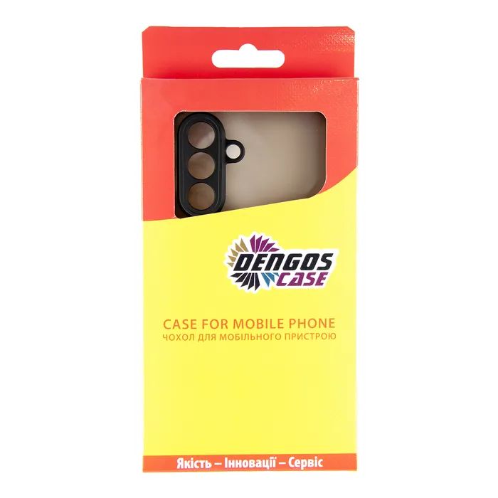Чехол для мобильного телефона Dengos Kit Samsung Galaxy A56 Matte + glass (Black) (DG-KM-141) изображение 4