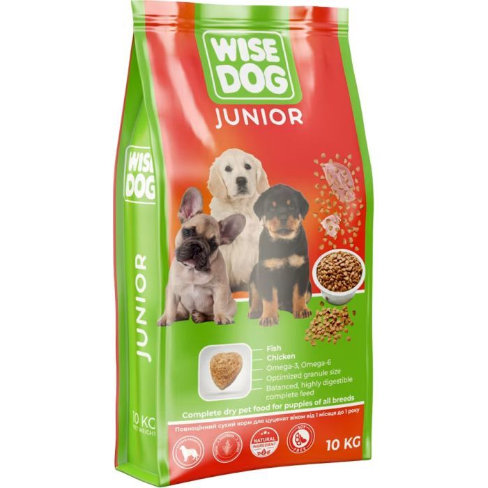 Сухой корм для собак Wise Dog Junior 10 кг (4820111141234)