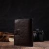 Портмоне Bond Accessories З натуральної зернистої шкіри Коричневе (22056) зображення 11