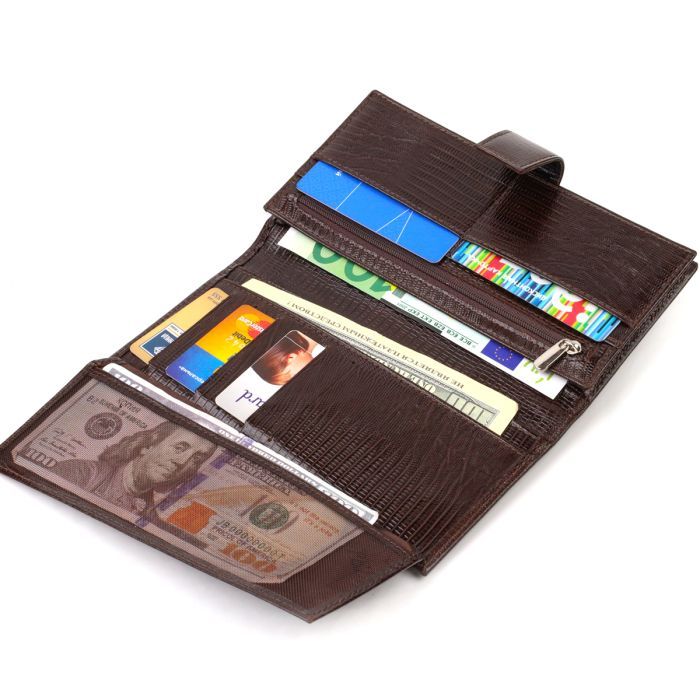 Портмоне Canpellini З натуральної шкіри Коричневе (21718) зображення 7