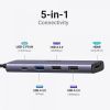 Порт-реплікатор Ugreen CM478 USB Type-C HDMI, USB/3.0, Type-C for charging PD/100W (15495) зображення 4