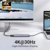 Порт-реплікатор Ugreen CM478 USB Type-C HDMI, USB/3.0, Type-C for charging PD/100W (15495) зображення 6