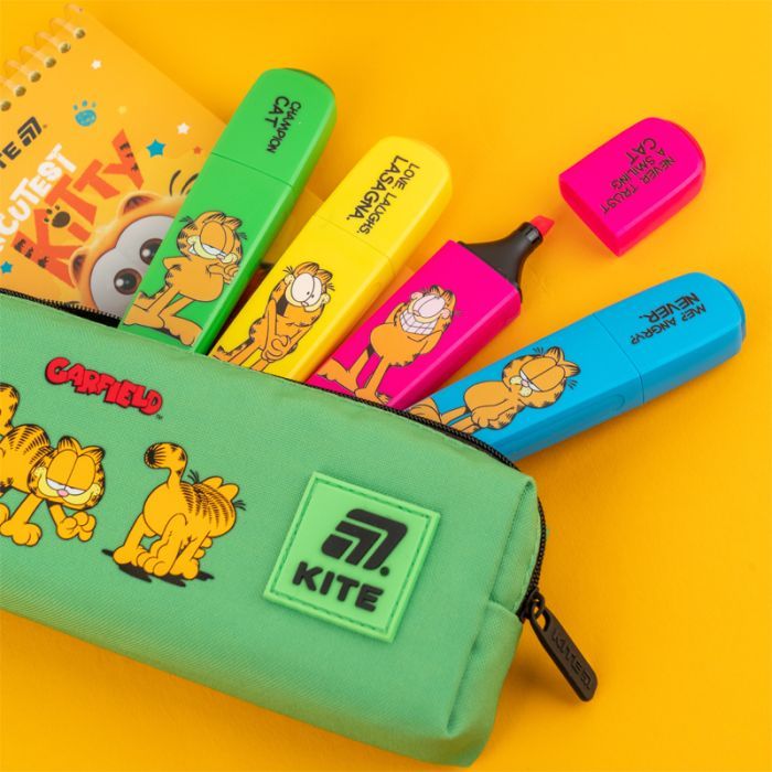 Набір маркерів Kite Highlighter Garfield, набір з 4-х кольорів (GF25-444) зображення 5