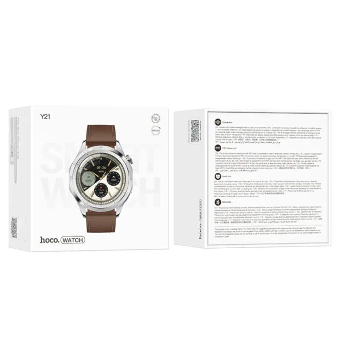 Смарт-часы HOCO Y21 AMOLED Smart sports watch(call version) Silver (6942007624084) изображение 3