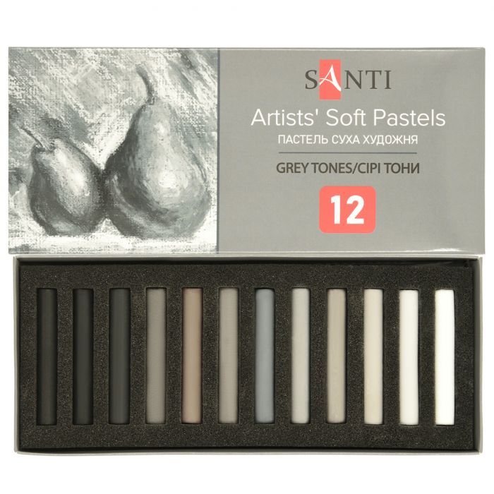 Пастель Santi Grey Tones суха 12 кол (353698)