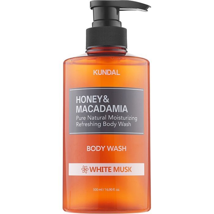 Гель для душу Kundal Honey & Macadamia Body Wash White Musk 500 мл (8809568740258)