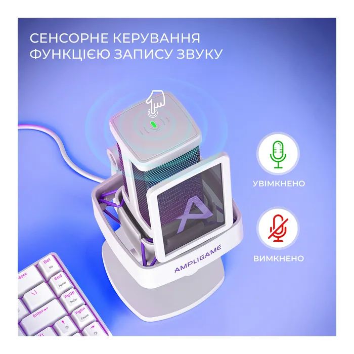 Мікрофон Fifine Ampligame Q8PRO USB Black (Q8PRO) зображення 11