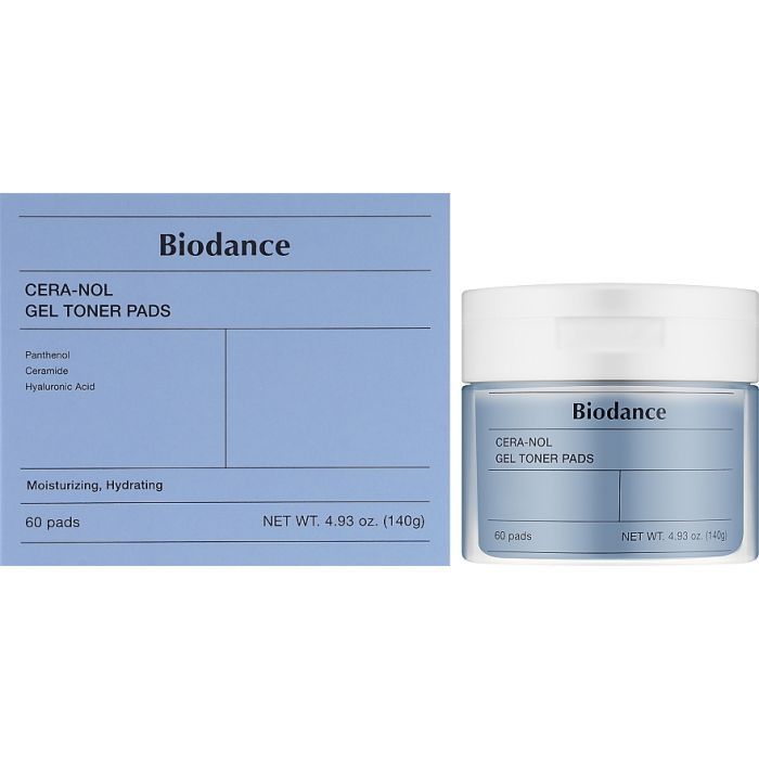 Патчи для лица Biodance Cera-Nol Gel Toner Pads 60 шт. (8809937361206) изображение 2
