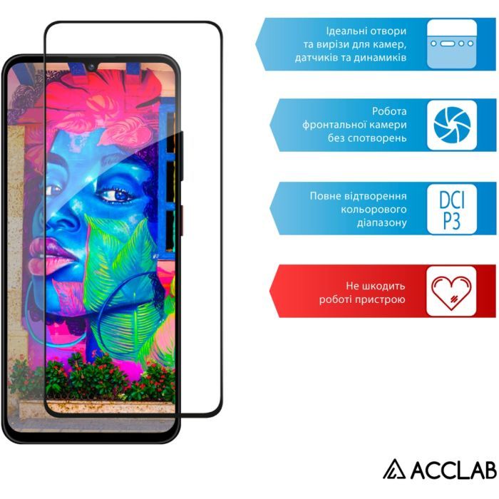 Скло захисне ACCLAB Full Glue Xiaomi 14T Black (1283126603402) зображення 5