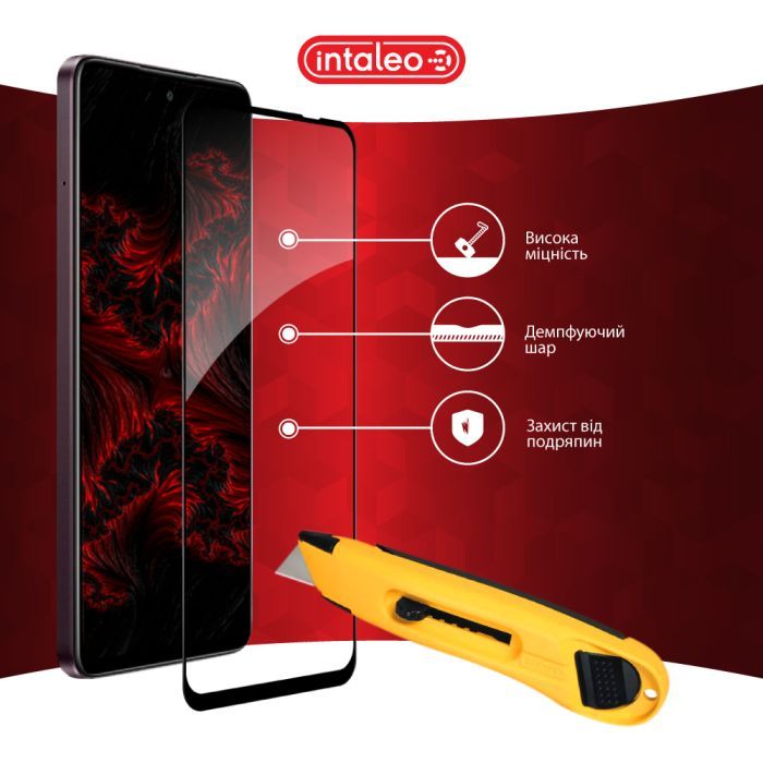 Скло захисне Intaleo Full Glue Oppo A3x Black (1283126598784) зображення 5