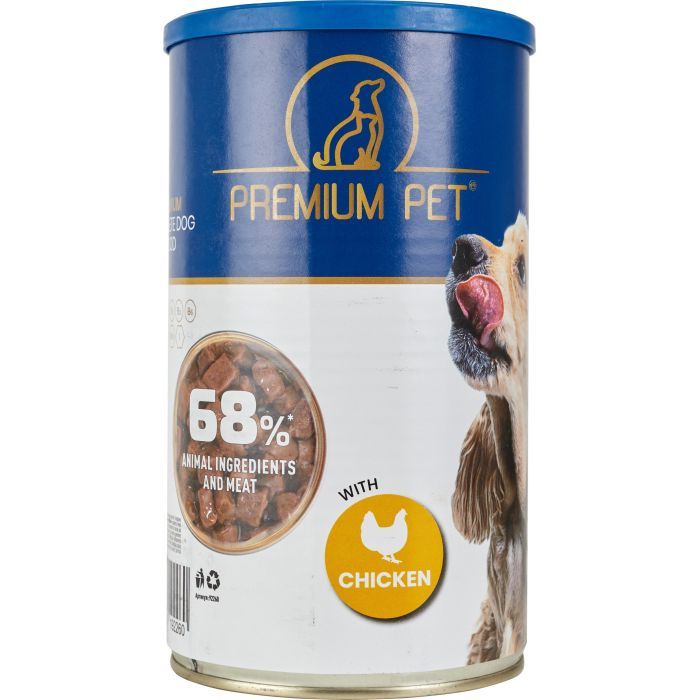 Консервы для собак PREMIUM PET Кусочки в соусе с курицей 1.240 г (4820255192260) изображение 2
