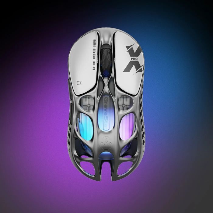 Мышка GravaStar Mercury X Pro 8K Wireless/Bluetooth/USB Grey (GSXPRO_GRY) изображение 7