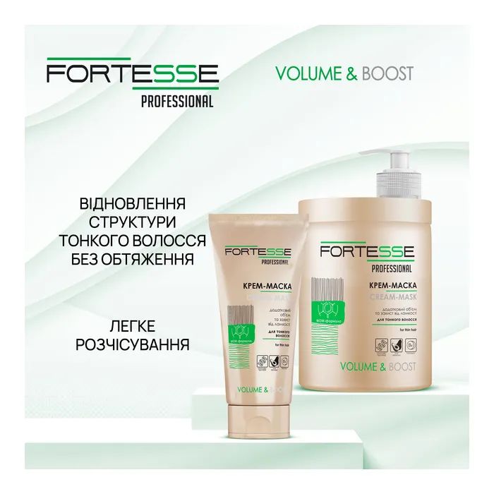 Маска для волос Fortesse Professional Volume & Boost 200 мл (4823115500212) изображение 4