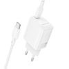 Зарядний пристрій BOROFONE BN26 Fuente USB-C PD20W + cable USB-C to USB-C White (6941991120251) зображення 2