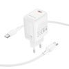 Зарядний пристрій BOROFONE BN26 Fuente USB-C PD20W + cable USB-C to USB-C White (6941991120251) зображення 6