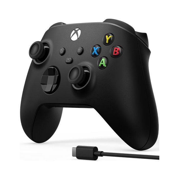 Геймпад Microsoft Wireless Controller Carbon Black + USB Type-C (1V8-00002) изображение 2