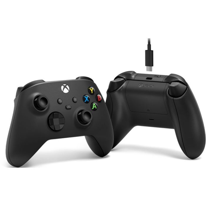 Геймпад Microsoft Wireless Controller Carbon Black + USB Type-C (1V8-00002) изображение 3