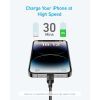 Дата кабель USB-C to Lightning 1.8m nylon 322 black Anker (A81B6G11) изображение 2