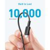 Дата кабель USB-C to Lightning 1.8m nylon 322 black Anker (A81B6G11) изображение 4