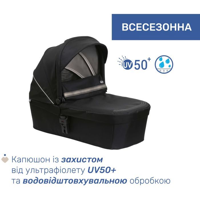 Коляска Chicco 2 в 1 Seety сіра (2900990869008) (87097.53.01) изображение 5