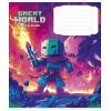 Зошит Школярик Great world 12 аркушів клітинка (012-3533K) зображення 4